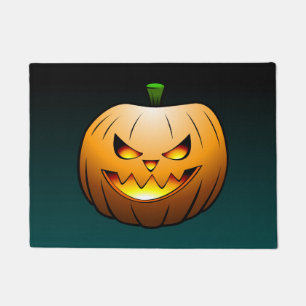 Spooky Halloween Pumpkin Doormat