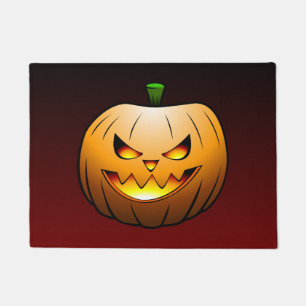 Spooky Halloween Pumpkin Doormat