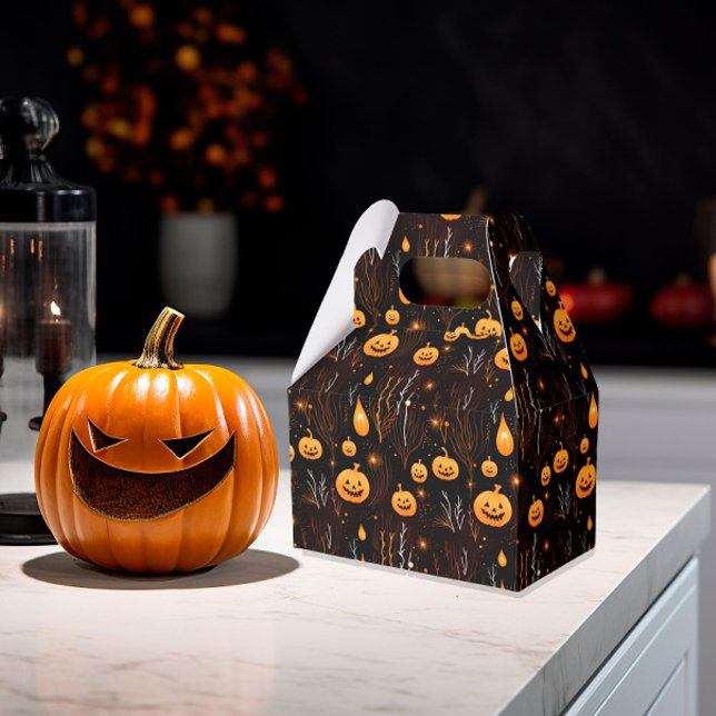 Spooky Halloween Pumpkin Favor Box (Creator Uploaded)