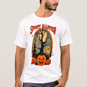 Spooky Halloween Pumpkin Tshirt 