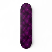 Spooky Halloween purple spiders Skateboard