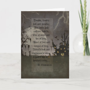Spooky Halloween Scene Card