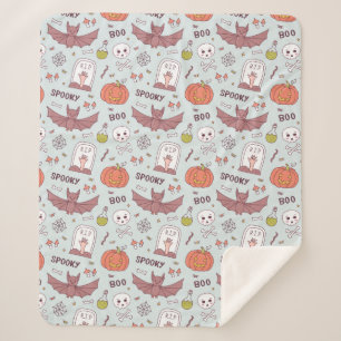 Spooky Halloween Sherpa Blanket