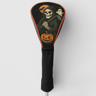 Spooky Halloween Skull Driver Golf Head Cover