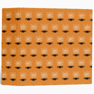 Spooky Halloween Spider Illustration Binder
