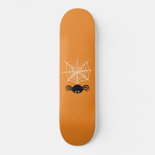 Spooky Halloween Spider Illustration Skateboard