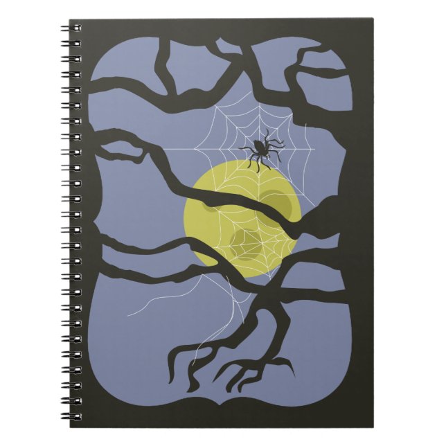 Spooky Halloween Spider Notebook (Front)