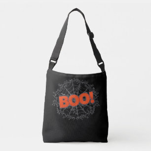 Spooky Halloween Spider Web Boo Gift Idea Crossbody Bag