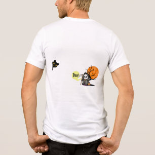 Spooky Halloween T-Shirt – Cute Mummy, Grim Reaper Tri-Blend Shirt