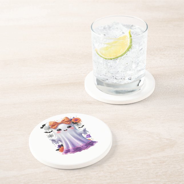 Spooky Halloween T-Shirt – Fun & Scary Graphic Tee Coaster (Side)