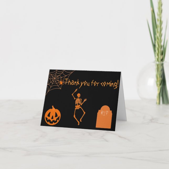 Spooky Halloween Thank You Cards (Front)