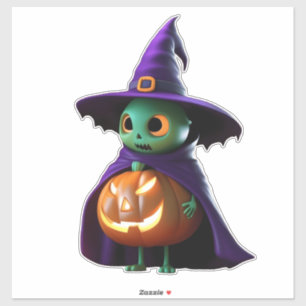 Spooky Halloween-Themed Vinyl Sticker Collection