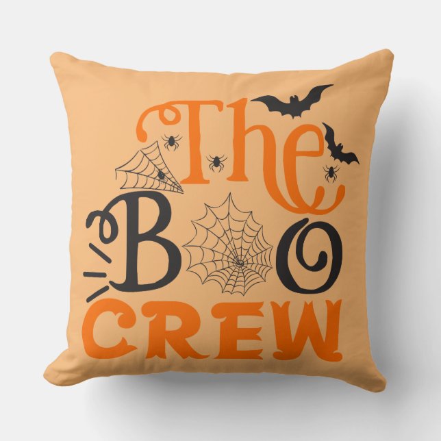 Spooky Halloween Throw Pillow (Front)