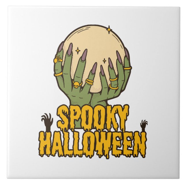 spooky halloween tile (Front)