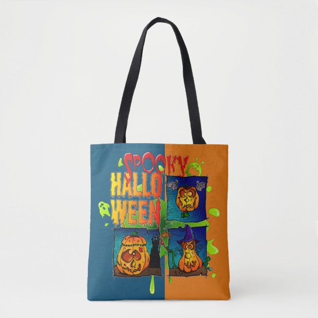 Spooky Halloween Tote Bag (Front)