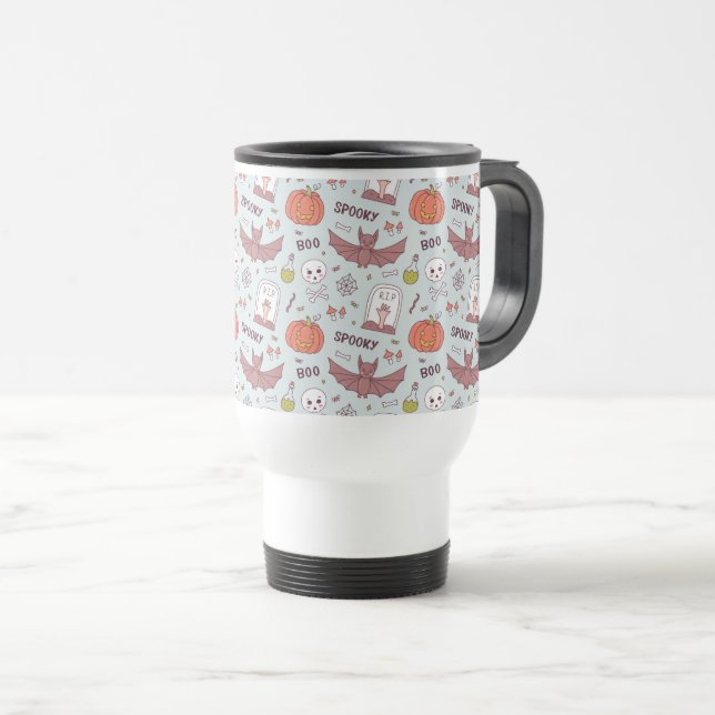 Spooky Halloween Travel Mug (Front Right)