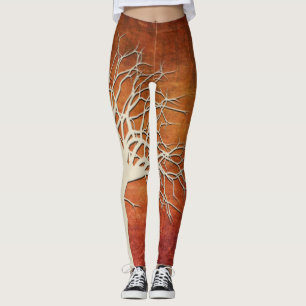 Spooky Halloween Tree Leggings