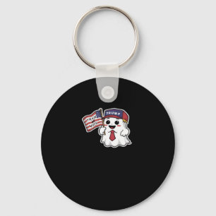 Spooky, Halloween, Trick Or Vote, I Always Get Gho Keychain