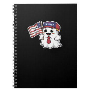 Spooky, Halloween, Trick Or Vote, I Always Get Gho Notebook