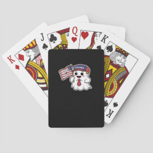 Spooky, Halloween, Trick Or Vote, I Always Get Gho Playing Cards