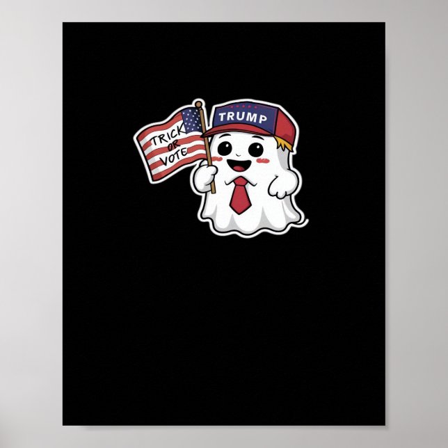 Spooky, Halloween, Trick Or Vote, I Always Get Gho Poster (Front)