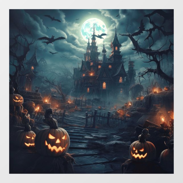 Spooky Halloween Window Cling (Sheet)