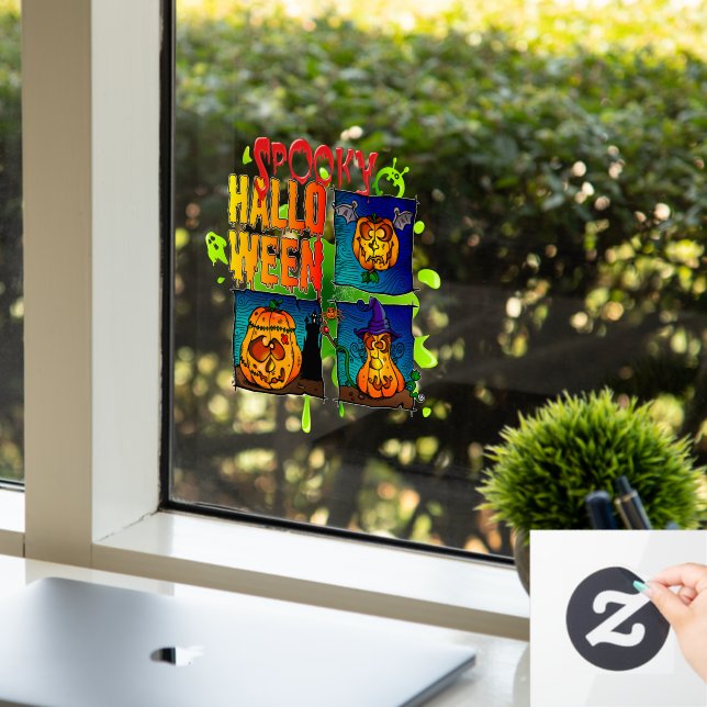Spooky Halloween Window Cling (Office)