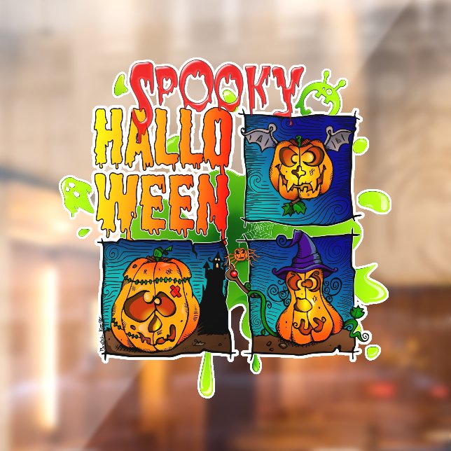 Spooky Halloween Window Cling (Sheet 2)