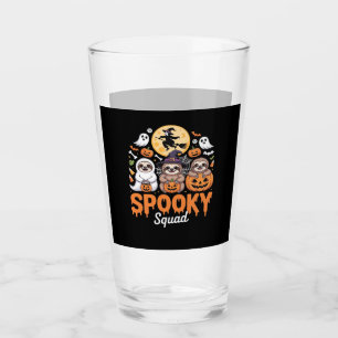 Spooky Halloween Witch Funny Horror Sloths Essenti Glass