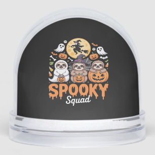 Spooky Halloween Witch Funny Horror Sloths Essenti Snowglobe