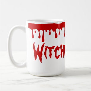 Spooky Halloween Witches Brew Dripping Red Blood Coffee Mug