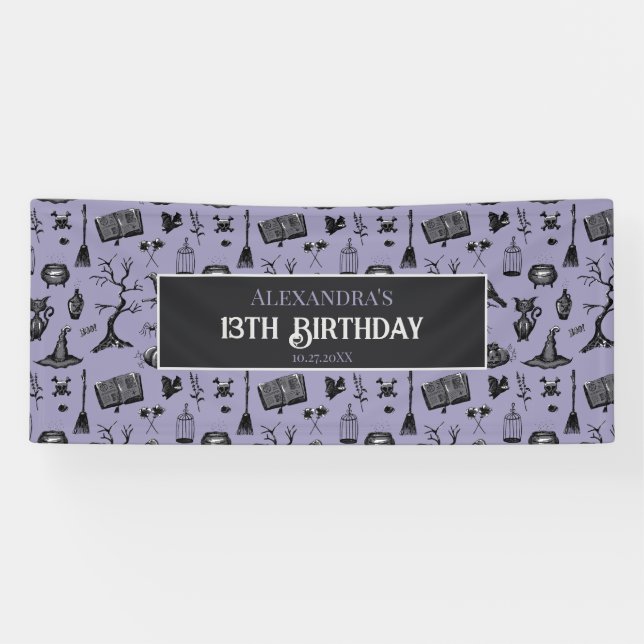Spooky Hand-Drawn Halloween Banner (Horizontal)