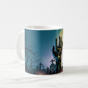 Spooky hand Halloween  printed mug