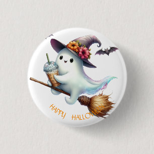 Spooky Happy Halloween 1 Inch Round Button