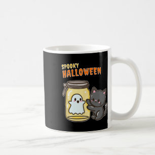 Spooky Happy Halloween Cat Coffee Mug