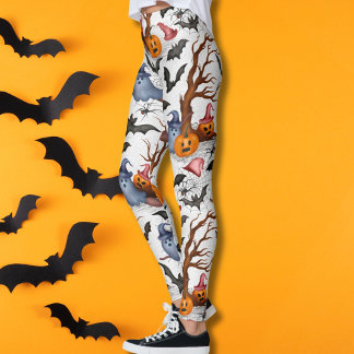 Spooky Happy Halloween Costume Leggings