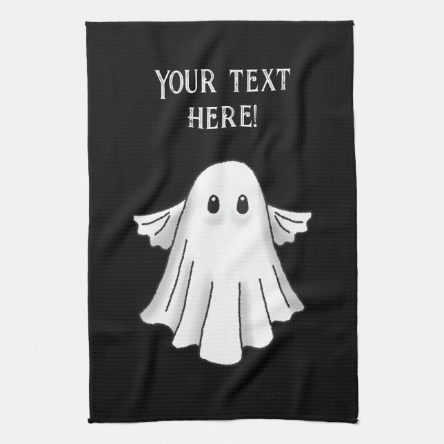 Spooky Happy Halloween Kitchen Towel (Vertical)