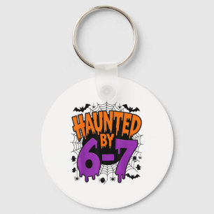 Spooky Haunted 67 Meme Six Seven 6-7 Funny Humor  Keychain