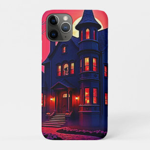 Spooky Haunted House at Dusk Design iPhone 11 Pro Case