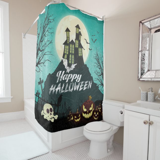 Spooky Haunted House Costume Night Sky Halloween (In Situ)