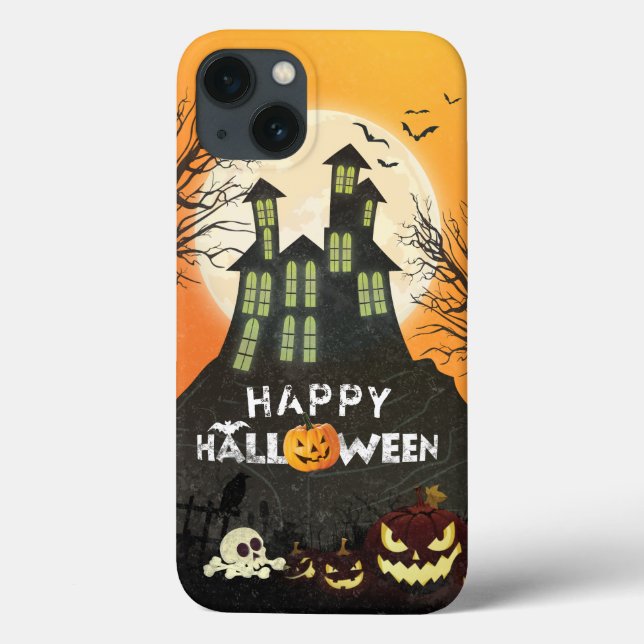 Spooky Haunted House Costume Night Sky Halloween Case-Mate iPhone Case (Back)