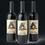 Spooky Haunted House Halloween<br><div class="desc">A spooky haunted house,  ghosts and jack o' lanterns,  these wine bottle labels are fun to serve at a Halloween costume party or give as a gift or to a party host. MATCHING items in our store.</div>