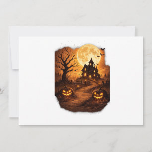 Spooky Haunted House Halloween Invitation