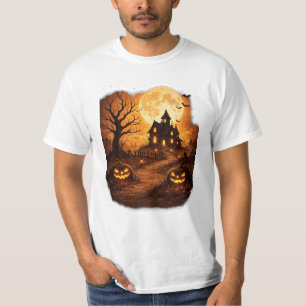 Spooky Haunted House Halloween T-Shirt