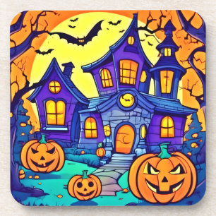 Spooky Haunted Mansion Art Coaster
