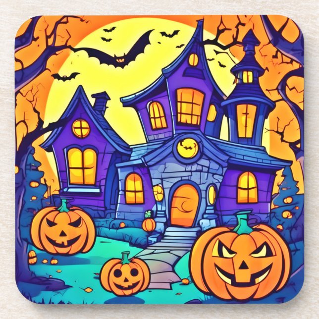 Spooky Haunted Mansion Art Coaster (Front)