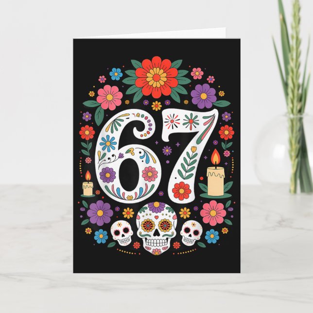 Spooky Haunted Six Seven Trending 67 Gen Alpha  Card (Front)