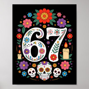 Spooky Haunted Six Seven Trending 67 Gen Alpha Poster
