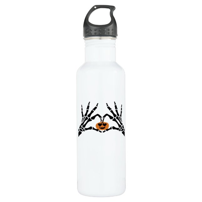 Spooky Heart Hands Classic 710 Ml Water Bottle (Front)