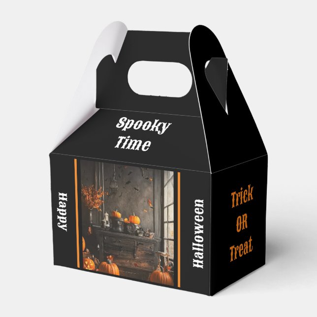 Spooky Home Halloween Collection Favor Box (Front Side)